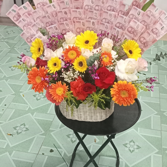 Giỏ hoa chúc mừng 